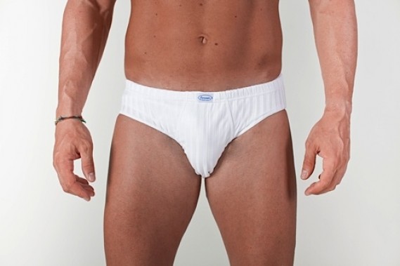 Ribbed cotton briefs